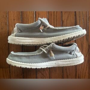 Hey Dude Wally Eco Sox Cobblestone Gray Mens Size 8 Athletic Shoes Slip On
